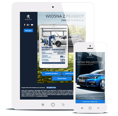 Landing Pages for Peugeot campaign