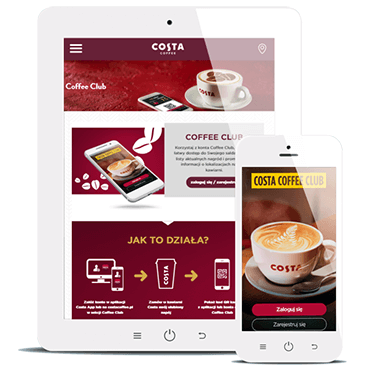 Bespoke platform for the Costa Coffee loyalty program